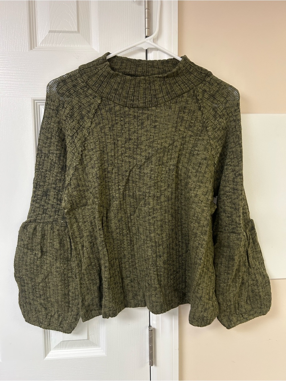 White Willow Sweater Women's Mock Neck Pullover Knit NWT